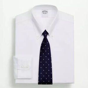Brookes Brothers 100% Cotton Dress Shirt - Snap Tab Collar - 15-33